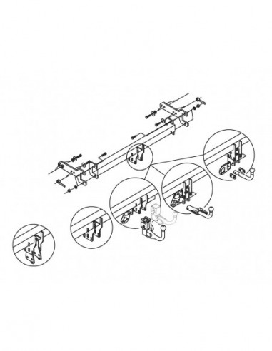 Trekhaak Volvo XC60 I 2 4WD 2008 2009 2010 2011 2012 2013 2014