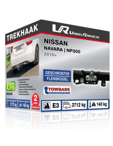 Trekhaak Nissan NAVARA | NP300 Flenskogel trekhaak