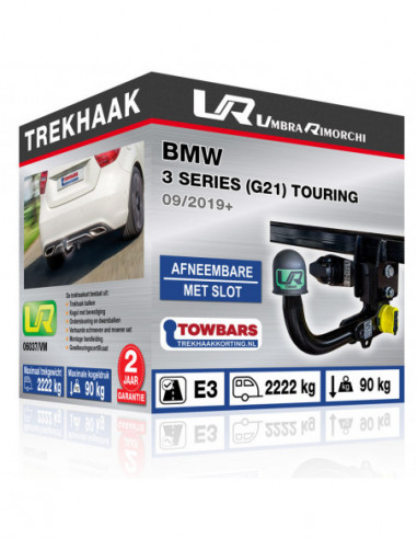 Trekhaak BMW 3 SERIES (G21) TOURING Verticaal afneembare trekhaak met slot