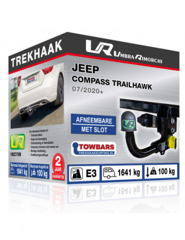 Trekhaak Jeep COMPASS TRAILHAWK Verticaal afneembare trekhaak met slot