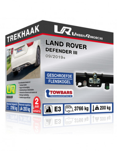 Trekhaak Land Rover DEFENDER III Flenskogel trekhaak