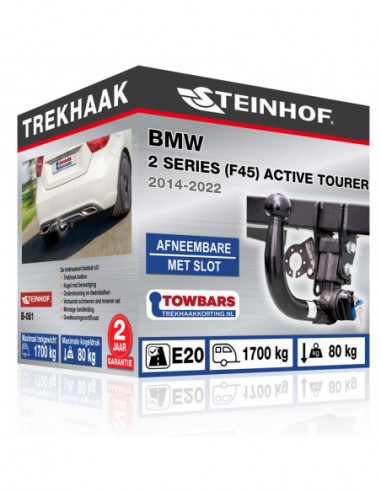 Trekhaak BMW 2 SERIES (F45) ACTIVE TOURER vertikal abnehmbar