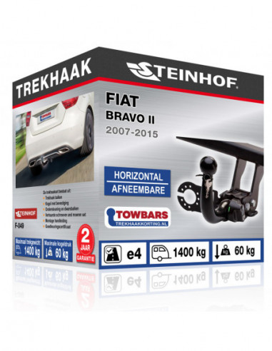 Trekhaak Fiat BRAVO II Horizontal afneembare trekhaak