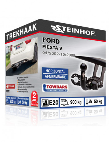 Trekhaak Ford FIESTA V Horizontal afneembare trekhaak