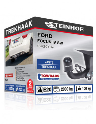 Trekhaak Ford FOCUS IV SW Vaste trekhaak