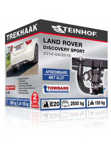 Trekhaak Land Rover DISCOVERY SPORT vertikal abnehmbar