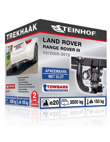 Trekhaak Land Rover RANGE ROVER III vertikal abnehmbar