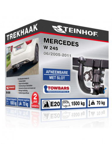 Trekhaak Mercedes W 245 vertikal abnehmbar