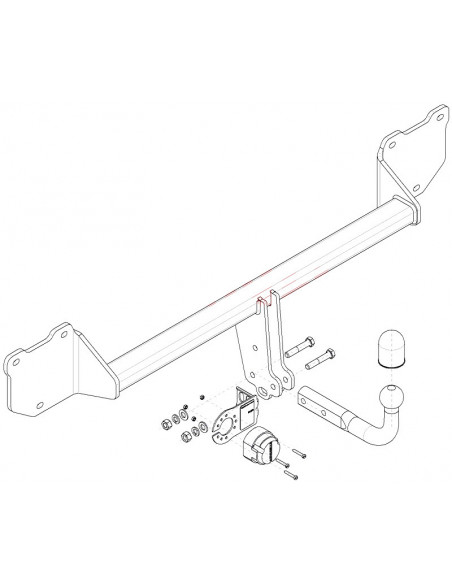 Trekhaak Mini COUNTRYMAN 5 Deurs 2WD R60 2010 2011 2012 2013