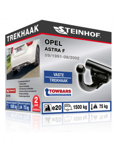 Trekhaak Opel ASTRA F Vaste trekhaak