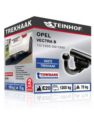 Trekhaak Opel VECTRA B Vaste trekhaak