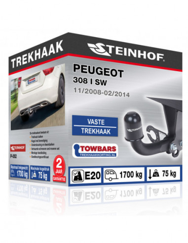 Trekhaak Peugeot 308 I SW Vaste trekhaak