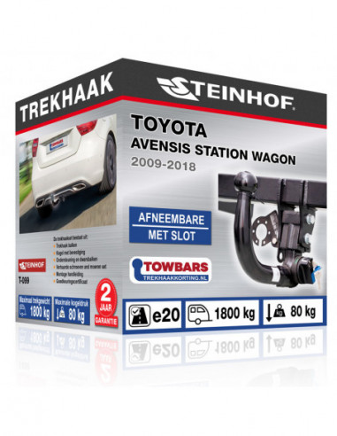 Trekhaak Toyota AVENSIS STATION WAGON vertikal abnehmbar