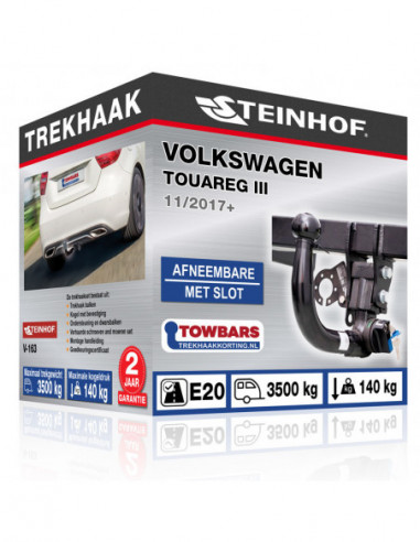 Trekhaak Volkswagen TOUAREG III vertikal abnehmbar
