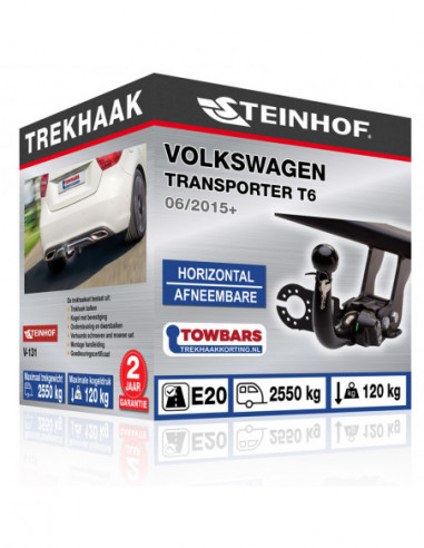 Trekhaak Volkswagen TRANSPORTER T6 Horizontal afneembare trekhaak