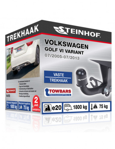 Trekhaak Volkswagen GOLF VI VARIANT Vaste trekhaak