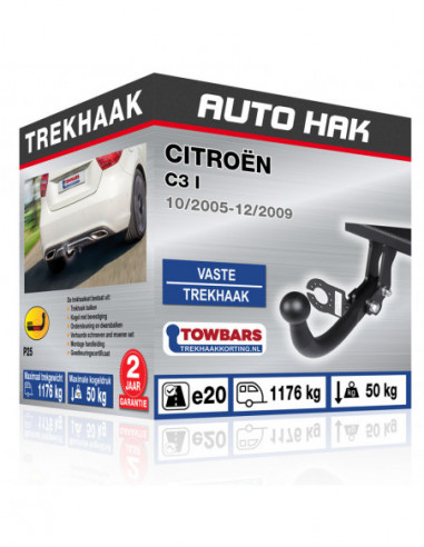 Trekhaak Citroën C3 I Vaste trekhaak