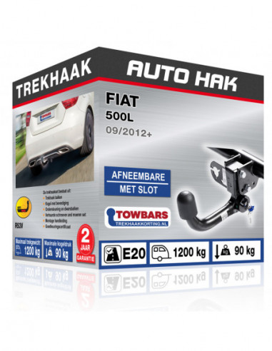 Trekhaak FIAT 500L vertikal abnehmbar