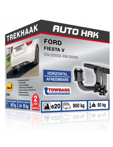 Trekhaak FORD FIESTA V Horizontal afneembare trekhaak