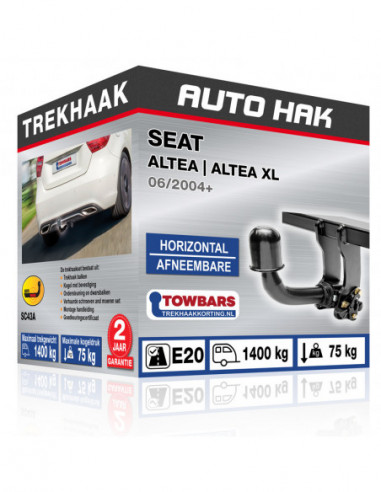 Trekhaak SEAT ALTEA | ALTEA XL Horizontal afneembare trekhaak
