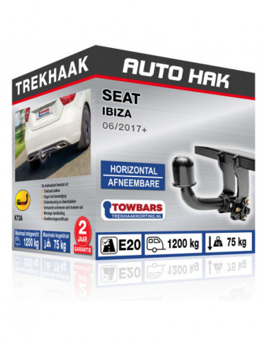 Trekhaak SEAT IBIZA Horizontal afneembare trekhaak