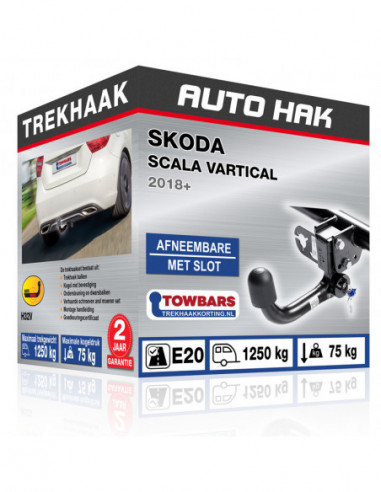 Trekhaak SKODA SCALA VARTICAL vertikal abnehmbar