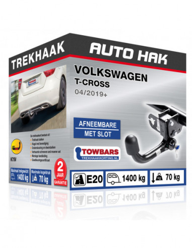 Trekhaak VOLKSWAGEN T-CROSS vertikal abnehmbar