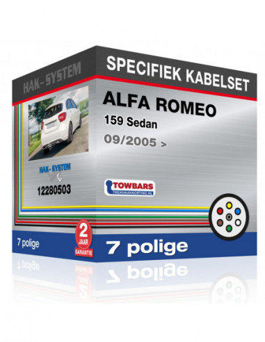 Specifieke kabelset voor de  ALFA ROMEO 159 Sedan, 2005, 2006, 2007, 2008, 2009, 2010, 2011, 2012, 2013, 2014 [7 polige]