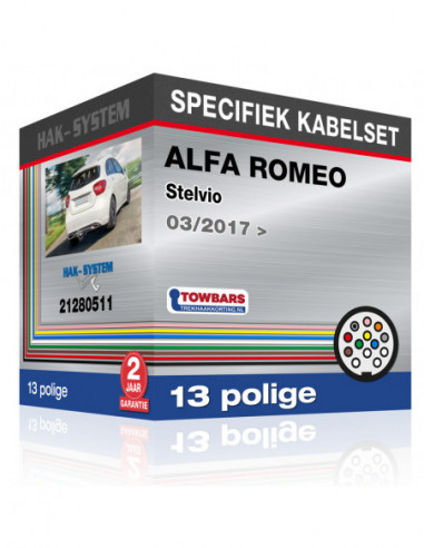 Specifieke kabelset voor de  ALFA ROMEO Stelvio, 2017, 2018, 2019, 2020, 2021, 2022, 2023 [13 polige]