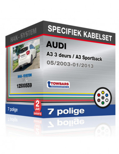 Specifieke kabelset voor de  AUDI A3 3 deurs / A3 Sportback, 2003, 2004, 2005, 2006, 2007, 2008, 2009, 2010, 2011, 2012, 2013 [7