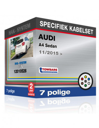 Specifieke kabelset voor de  AUDI A4 Sedan, 2015, 2016, 2017, 2018, 2019, 2020, 2021, 2022, 2023 [7 polige]