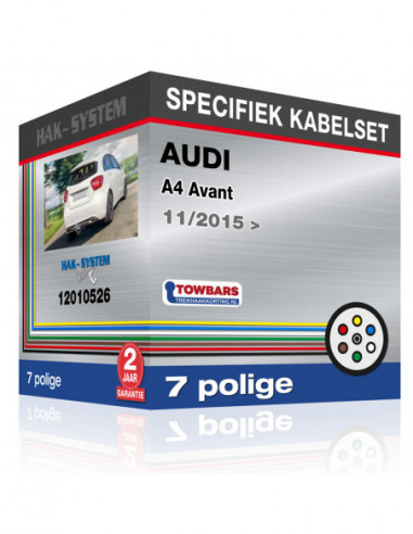 Specifieke kabelset voor de  AUDI A4 Avant, 2015, 2016, 2017, 2018, 2019, 2020, 2021, 2022, 2023 [7 polige]