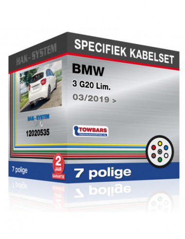 Specifieke kabelset voor de  BMW 3 G20 Lim., 2019, 2020, 2021, 2022, 2023 [7 polige]