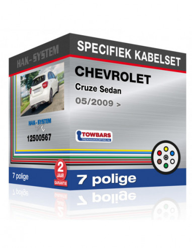 Specifieke kabelset voor de  CHEVROLET Cruze Sedan, 2009, 2010, 2011, 2012, 2013, 2014, 2015, 2016, 2017, 2018 [7 polige]