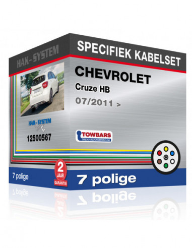 Specifieke kabelset voor de  CHEVROLET Cruze HB, 2011, 2012, 2013, 2014, 2015, 2016, 2017, 2018, 2019, 2020 [7 polige]