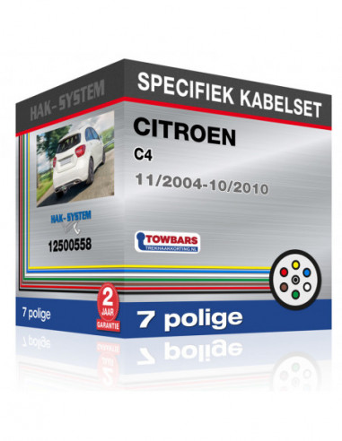Specifieke kabelset voor de  CITROEN C4, 2004, 2005, 2006, 2007, 2008, 2009, 2010 [7 polige]