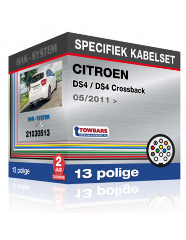 Specifieke kabelset voor de  CITROEN DS4 / DS4 Crossback, 2011, 2012, 2013, 2014, 2015, 2016, 2017, 2018, 2019, 2020 [13 polige]