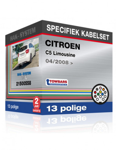 Specifieke kabelset voor de  CITROEN C5 Limousine, 2008, 2009, 2010, 2011, 2012, 2013, 2014, 2015, 2016, 2017 [13 polige]