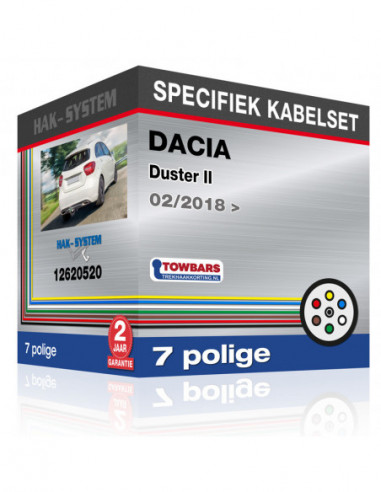 Specifieke kabelset voor de  DACIA Duster II, 2018, 2019, 2020, 2021, 2022, 2023 [7 polige]