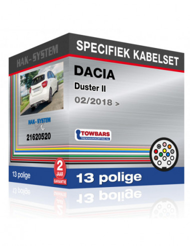 Specifieke kabelset voor de  DACIA Duster II, 2018, 2019, 2020, 2021, 2022, 2023 [13 polige]