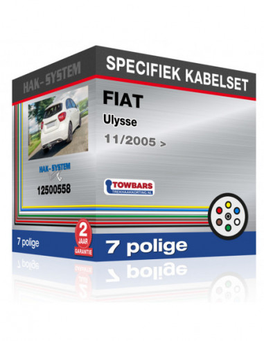 Specifieke kabelset voor de  FIAT Ulysse, 2005, 2006, 2007, 2008, 2009, 2010, 2011, 2012, 2013, 2014 [7 polige]