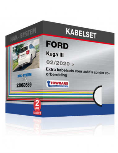 Extra kabelsets voor auto's zonder voorbereiding FORD Kuga III, 2020, 2021, 2022, 2023