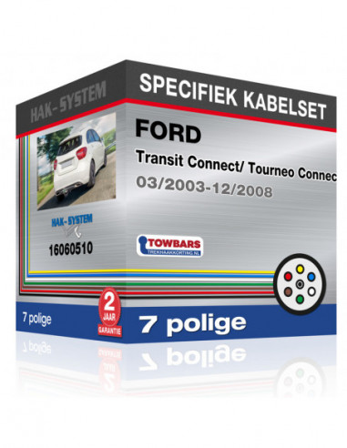 Specifieke kabelset voor de  FORD Transit Connect/ Tourneo Connect, 2003, 2004, 2005, 2006, 2007, 2008 [7 polige]