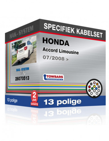 Specifieke kabelset voor de  HONDA Accord Limousine, 2008, 2009, 2010, 2011, 2012, 2013, 2014, 2015, 2016, 2017 [13 polige]