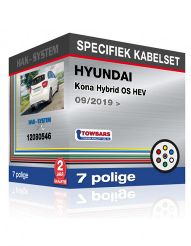 Specifiek kabelset HYUNDAI Kona Hybrid OS HEV, 2019, 2020, 2021, 2022, 2023 zonder voorbereiding [7 polige]
