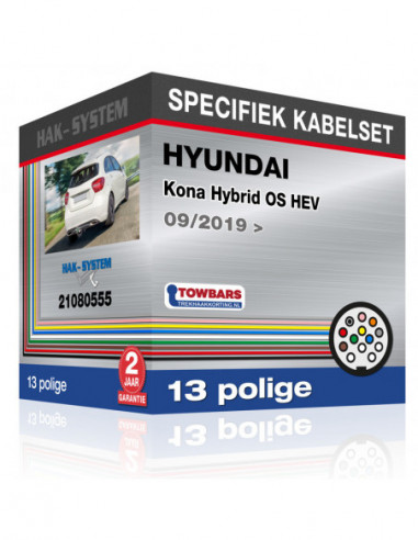 Specifiek kabelset HYUNDAI Kona Hybrid OS HEV, 2019, 2020, 2021, 2022, 2023 met voorbereiding [13 polige]