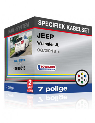 Specifieke kabelset voor de  JEEP Wrangler JL, 2018, 2019, 2020, 2021, 2022, 2023 [7 polige]