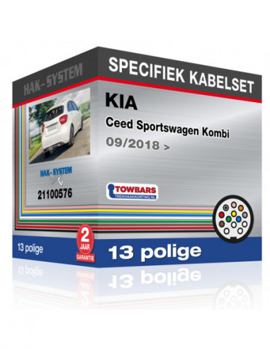 Specifiek kabelset KIA Ceed Sportswagen Kombi, 2018, 2019, 2020, 2021, 2022, 2023 zonder voorbereiding [13 polige]