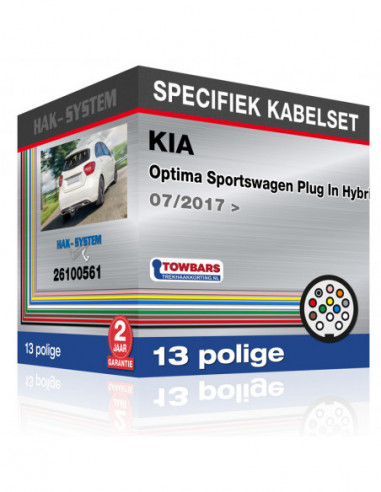 Specifieke kabelset voor de  KIA Optima Sportswagen Plug In Hybrid, 2017, 2018, 2019, 2020, 2021, 2022, 2023 [13 polige]
