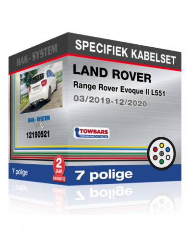Specifieke kabelset voor de  LAND ROVER Range Rover Evoque II L551, 2019, 2020 [7 polige]